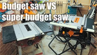 Budget table saw vs super budget table saw  Evolution vs Einhell [upl. by Amaty]