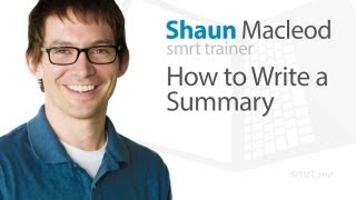 How to Write a Summary [upl. by Nyliac]