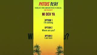 Deciphering Jamaican Patois From Island Slang to English Clarity [upl. by Thay]