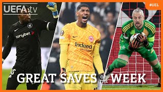 UEL Great Saves Matchday 2  Ondoa Santos Pasveer [upl. by Lairret]