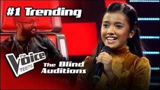 Kiththane කිත්තානේ  Sahangi Hansanjali  Blind Auditions  The Voice Teens Sri Lanka 2020 [upl. by Ulphi]