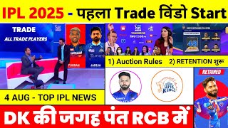 IPL 2025  10 Big News  Impact Rule BCCI Trade Dk Replacement Kkr Retention Msd Retirement [upl. by Laemsi]