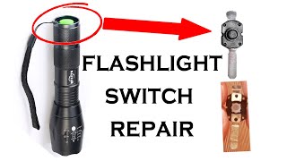 How to fix DimFlickering LED flashlight  Torch switch repair  Laser TailCap Disassembly [upl. by Hcirdla]