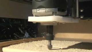 Homemade Solsylva CNC router demo making a Doctor Who chopping board [upl. by Meta]