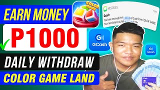 MAKE MONEY P2500 WITH COLOR GAME LAND DAILY WITHDRAWAL TO GCASH EARN MONEY ONLINE LARO REVIEWS [upl. by Ioyal]