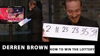 Derren Predicts Lottery Numbers  HOW TO WIN THE LOTTERY  Derren Brown [upl. by Celka]