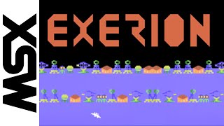 MSX Exerion 1984 100 Stage Longplay [upl. by Jerrilee]