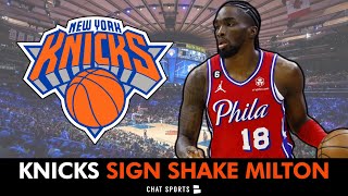 BREAKING Knicks SIGN Shake Milton In NBA Free Agency  New York Knicks News [upl. by Lubow]