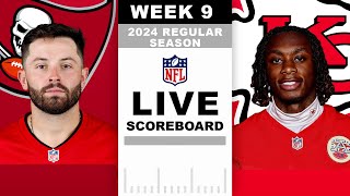 Buccaneers vs Chiefs Week 9 LIVE Scoreboard [upl. by Meensat]