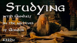 MIDDLE EARTH MUSICAL SOUND  Studying With Gandalf  432Hz [upl. by Gnil]