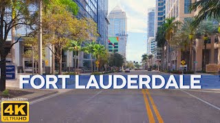 FORT LAUDERDALE Walking through Downtown 4K [upl. by Finnegan]