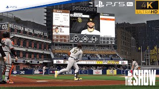 MLB The Show 24  Gameplay San Francisco Giants Vs San Diego Padres PS5 PRO 4K UHD [upl. by Mcdonald]