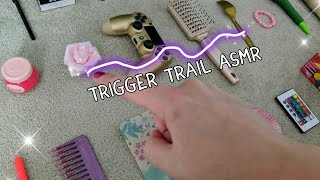 ASMR TRIGGER TRAIL with items on the camera [upl. by Yneffit]