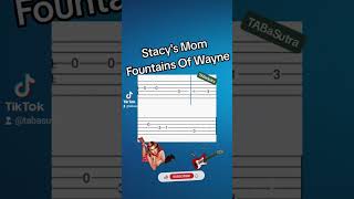 Stacys Mom Easy Guitar Tabs Tutorial Fountains of Wayne [upl. by Reeves]