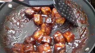 Barbecue BBQ Tofu Recipe [upl. by Annoyek]