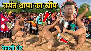 बसंत थापा एक मुक्के में किया ढेर  Basant thapa ki new kushti 2024  thapa kushti  kushti dangal [upl. by Teddi]