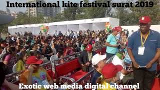 INTERNATIONAL KITE FESTIVAL SURAT 2019 [upl. by Drofyar]