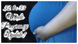 32 to 33 Week Pregnancy Update Nose Bleed No Sleep Fatigued [upl. by Aidile]