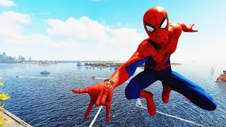 SpiderMan PS4  Classic Suit SpiderMan Combat Web Swinging amp Free Roam Gameplay [upl. by Leahcimed454]