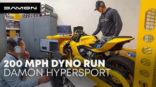 Damon Hypersport  200 MPH Dyno Run [upl. by Nojel616]