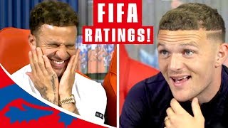 Walker amp Trippier Guess their FIFA 19 Stats  “Are you having a laugh”  England [upl. by Eduard]