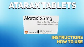 Atarax tablets Hydroxyzine how to use How and when to take it Who cant take Hydroxyzine [upl. by Pascale]