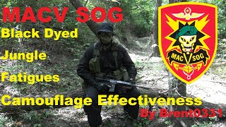 MACV SOG Black Jungle Fatigues Camouflage Effectiveness [upl. by Anev32]