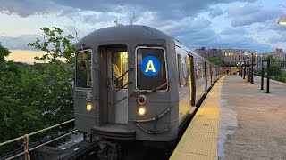 NYC Subway IND R68A quotAquot train Full Ride Far Rockaway  Inwood  207 St [upl. by Naellij469]