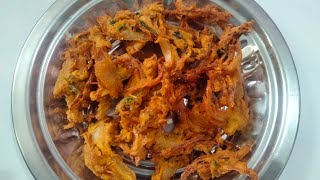 Crispy onion pakodatea time snacks [upl. by Lauryn]