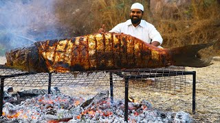 40 Kg Full Fish BBQ Recipe  Big Murrel Sea Fish Grill Recipe  Nawabs kitchen [upl. by Ssirk]