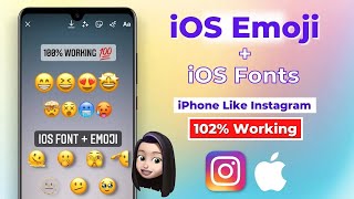 How to get iPhone like emoji on Android Instagram without Zfont iOS Emoji Instagram [upl. by Yesnnyl]