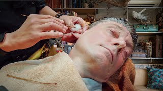 💈 Ultimate Relaxation At Barber 88 In Japan Doras Perfect Shave Ear Cleaning amp Head Massage [upl. by Ancel]