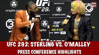 Aljamain Sterling vs Sean OMalley Press Conference Highlights UFC 292 [upl. by Zelig]