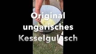 Ungarisches Kesselgulasch  Selbstgemacht [upl. by Shannan]