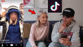 REAGERAR PÅ TIKTOK MED MIN FLICKVÄN CRINGE [upl. by Dulcea469]