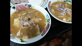 Como preparar un rico Encebollado de Albacora Receta ecuatoriana  el toque secreto FÁCIL [upl. by Hsetirp]