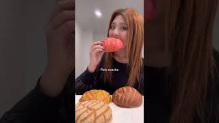 TRYING All the CONCHAS shorts mukbang food [upl. by Ami]