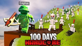 100 Days in LEGO FORTNITE [upl. by Reifinnej]