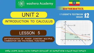 MATHEMATICS GRADE 12 UNIT 2 LESSON 5 DIFFERENTIATION OF POWERCONSTANT MULTIPLE [upl. by Justino231]