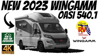 GREAT UPGRADES 2023 WINGAMM OASI 5401 Camper Van Walkthrough  2023 FL RV SuperShow [upl. by Durwood]