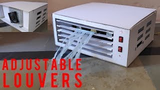 How to Make a Small Peltier Air Conditioner at Home with adjustable louvers [upl. by Antons]