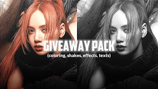 1K preset giveaway coloring shakes texts effects  Alight motion [upl. by Zinah438]