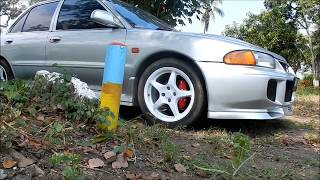 Mitsubishi Lancer Evo IIIJust body convert from Lancer GLXi Indonesia [upl. by Ayiotal]