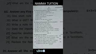 11TH STD ECONOMICS 2ND MID TERM ORIGINAL QUESTION PAPER 2024nammatuition 💯😃💯😃💪 [upl. by Lombardy]