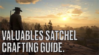 Red Dead Redemption II Satchels Valuables Satchel Complete Crafting Guide [upl. by Ayikin]