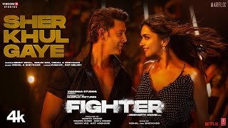 FIGHTER Sher Khul Gaye Song Hrithik Deepika VishalSheykhar Benny Shilpa Kumaar BoscoCaesar [upl. by Ajdan]