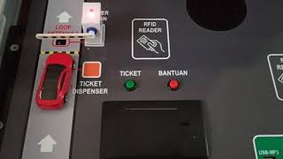 DEMO KIT MANLESS PARKING SYSTEM SISTEM PARKIR BAYAR BELAKANG [upl. by Manheim983]