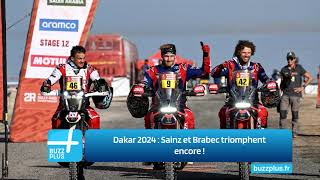 Dakar 2024  Sainz et Brabec triomphent encore [upl. by Nehtan]