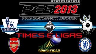 Como licenciar times ligascopas emblemas PES 2013 [upl. by Nalrah743]