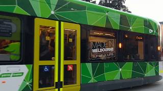 E2 tram 6051 first day in service on route 96 in Melbourne Bombardier Flexity E Class [upl. by Arimlede]